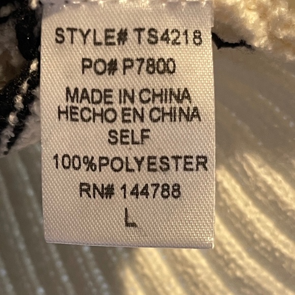 Urban Daizy Sandie Striped Bow Cardigan, Black and Ivory - NWOT - Picture 6 of 6